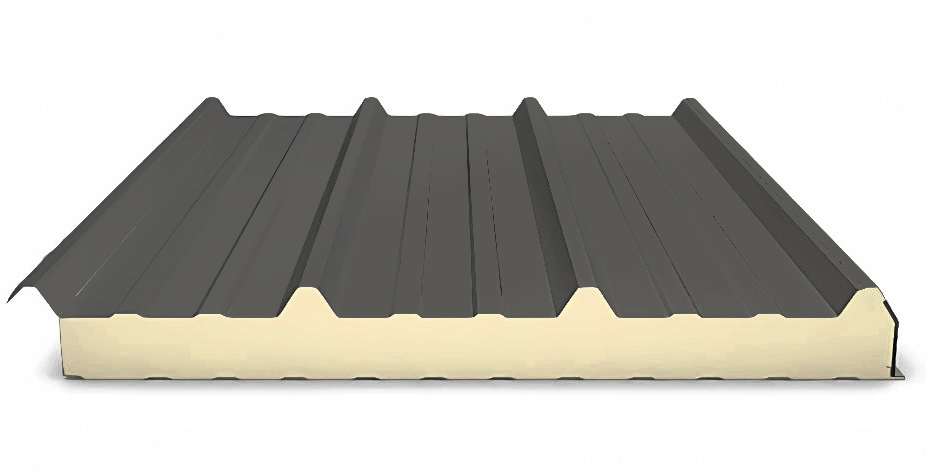 Insulated steel tray Dark grey - RAL 7022